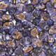 SuperDuo Beads 2.5x5mm Luster Bronze 1/2 - Tanzanite